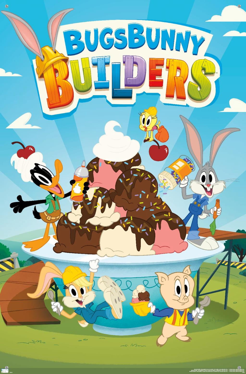 Bugs Bunny Builders - Key Art Wall Poster with Pushpins, 22.375" x 34"