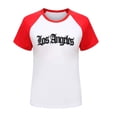 thumbnail image 3 of Hienoo Big Girls Tshirt Los Angeles Printed Short Sleeve T Shirt Summer Casual T Shirt, 3 of 3