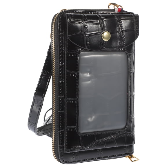 FRCOLOR  Mobile Phone Bag Shoulder Small Women Sling for Ladies Wallet Girl Miss Woman Black