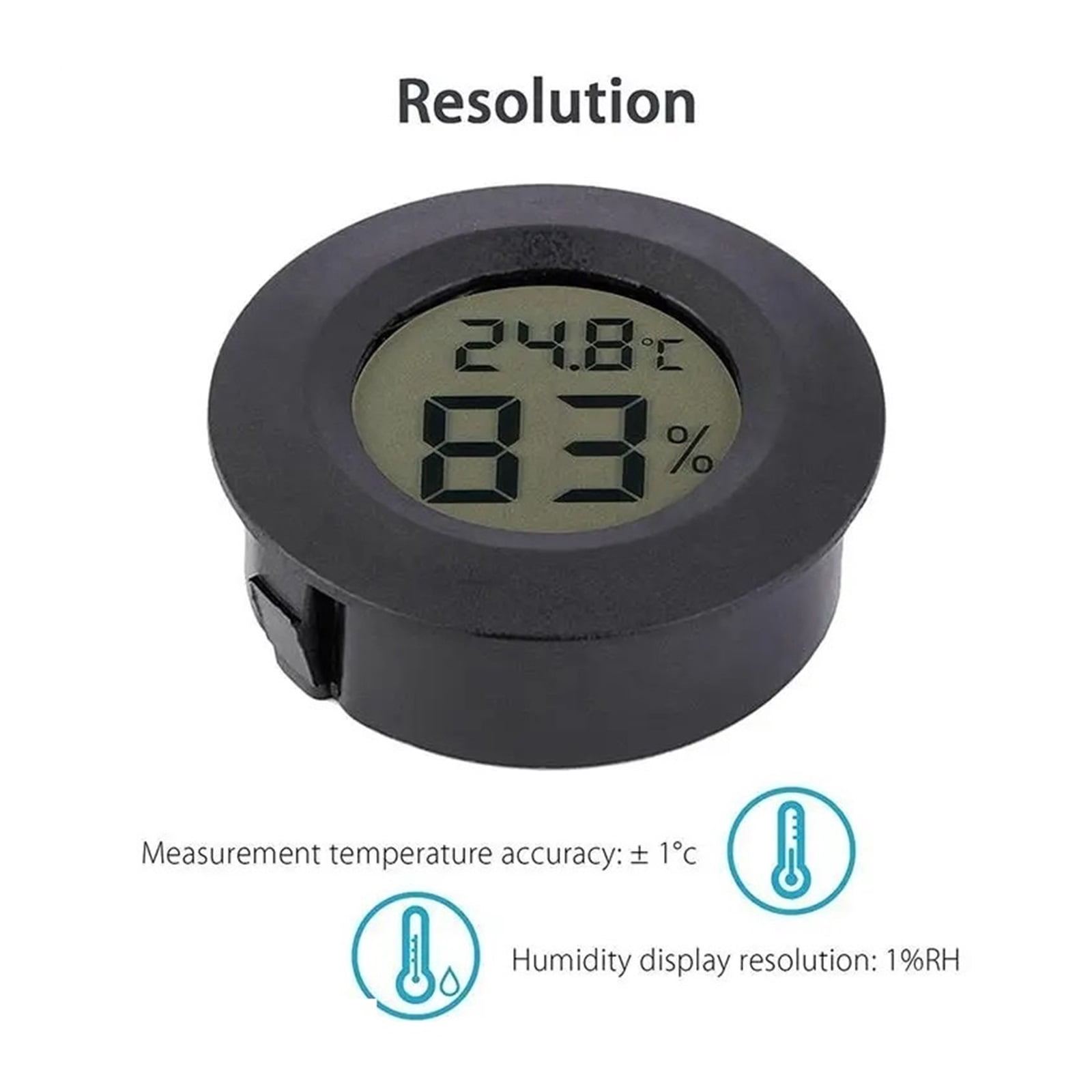 15pcs Hygrometer Thermometer Digital LCD Monitor Humidity Meter Gauge for Humidifiers Dehumidifiers