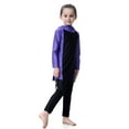 thumbnail image 5 of Swimsuit for Girls Full Coverage Long Sleeve Upf 50 Sun Burkini With Skirt Bathing Suit, 5 of 6