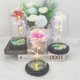 thumbnail image 3 of Pantalla de cristal con forma de flor de lámina de oro para el día del niño, explosión, rosa de la vida eterna, regalo de Navidad y Acción de Gracias, 3 of 4