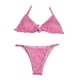 thumbnail image 2 of Traje de baño de 2 piezas para mujer, traje de baño de corte alto, conjuntos de triangur, traje de baño, ropa de pya, trajes de baño Rosa XL Macarena  Traje de bikini de mujer, 2 of 8