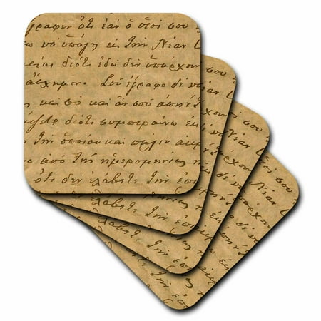

Vintage Handwritten Texture by Angelandspot set of 8 Coasters - Soft cst-11378-2