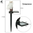 thumbnail image 2 of PULLIMORE 4 Packs Owl Solar Power Lights Waterproof Animals Lamp Lawn Nightlight for Garden Yard Path Outdoor Decor, 2 of 10