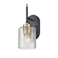 thumbnail image 4 of Millennium Lighting  Renitta 1 Light Matte Black/Modern Gold Wall Sconce, 4 of 5