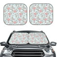 thumbnail image 2 of Balery 2 Piece Cute Rabbit And Heart Car Windshield Sun Shade|Foldable Front Windshield Shade for Car Front Window for Most Sedans SUV Truck-Large, 2 of 7