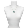 thumbnail image 3 of Delight Jewelry Acrylic 3/4" Teal Megaphone Hero Ring Charm Necklace, 18", 3 of 4
