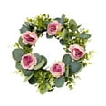 thumbnail image 2 of 35cm Leaves Peony Wreath Wall Hanging for Staircase, 2 of 6