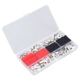 thumbnail image 3 of 140Pcs Wire Lug Red Copper Battery Welding Cable Bare Eyelet Ring End Terminal Connector with Heat Shrink Tubing, 3 of 14