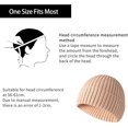 thumbnail image 2 of Morttic Unisex Cuffed Beanie for Women Winter Knit Beanie Men Cuff Beanie Skull Cap Ski Hat (Beige), 2 of 10