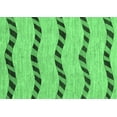 thumbnail image 1 of Ahgly Company Indoor Rectangle Abstract Emerald Green Modern Area Rugs, 2' x 4', 1 of 4