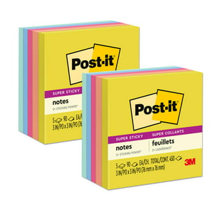 Post-it Super Sticky Notes, Energy Boost Collection, 3 in. x 3 in