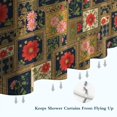 thumbnail image 6 of Pioneer Flower Floral Print Pattern Shower Curtain 72"x84", Bathroom Decorative Shower Curtain Set with 12 Hooks, Waterproof Washable, 6 of 6