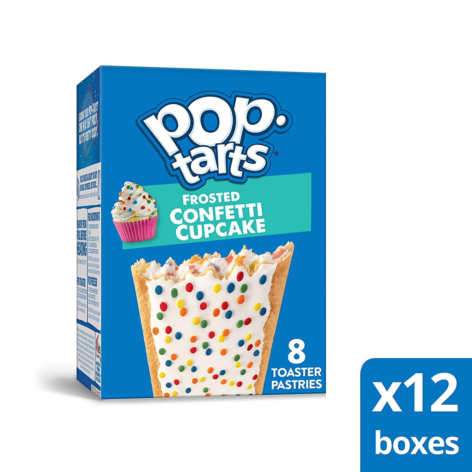 PopTarts Cupcake, Breakfast Toaster Pastries, Frosted Confetti Cupcake