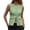 Green, variant on Womens T Shirt Suit Vest Dressy Sleeveless Button Down Fashion Tees for Teens Girls,Red,S