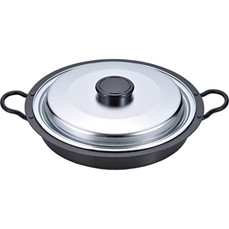 Peace Fraise Made in Japan Tsubame Sanjo Gyoza Pot 26cm with lid Iron IH / gas compatible Yakiniku Tsubame EM-045