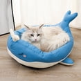 thumbnail image 4 of Cama para gatos con fondo antideslizante, perrera cálida de felpa suave para cachorros o perros pequeños L Yinane Cama para gatos, 4 of 8