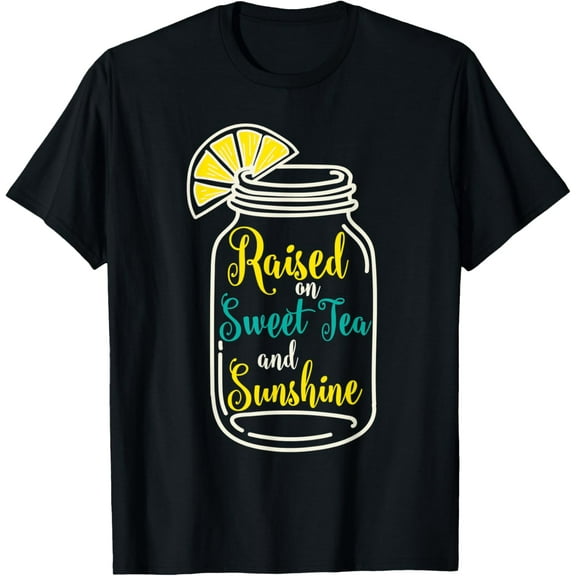 t-shirt Womens Southern Gift Girls Sweet Tea And Sunshine T-Shirt mens,black,women,funny,men,journey,Crew Neck, Short Sleeve,printing