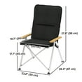 thumbnail image 3 of Outsunny Chaises de Camping Pliantes, Lot de 2, Fauteuils Inclinables d'Extérieur Rembourrés avec Sac de Transport, 3 of 10
