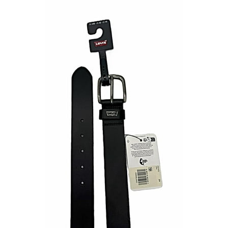 Levi's Men's 1.49 In (38MM) Bovine Leather Belt Black Size 42 (4469)