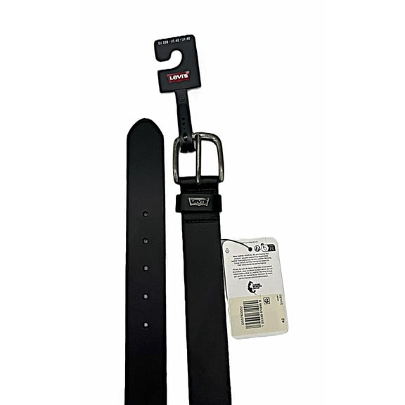 Levi's Men's 1.49 In (38MM) Bovine Leather Belt Black Size 42 (4469)