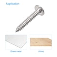 thumbnail image 4 of Uxcell #6 x 7/8" 304 Stainless Steel Phillips Head Self Tapping Screws 100 Pack, 4 of 5