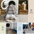 thumbnail image 4 of Florence Brown 2 ft. x 7 ft. Machine Washable Stripe Indoor Area Rug, 4 of 4