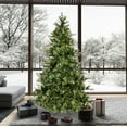 thumbnail image 5 of Vickerman 9' Mixed Country Pine Slim Artificial Christmas Tree, Warm White Dura-Lit® LED Lights, 5 of 5