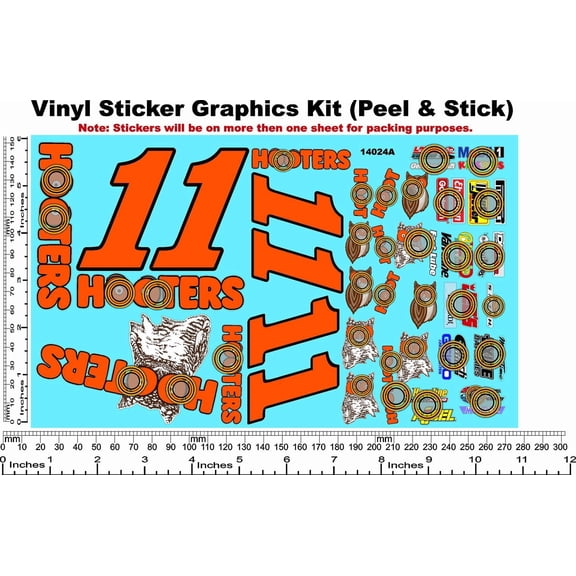 White Vinyl Sticker Gang Sheet 140 Racing Sponsor Lexan Body Car Fits 1/10-1/16th Scale DIE Cut- R/C Model Decal Stickers | Radio Control | Slot Cars |