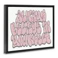 thumbnail image 3 of Stupell Industries Believe in Yourself Graffiti Quotes and Sayings Painting Black Floater Framed Canvas Art Print Wall Art, 25 x 31, 3 of 9