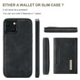 thumbnail image 6 of Feishell Case for iPhone 13,Premium PU Leather Magnetic Detachable 2-In-1 Card Pocket Back Flip ID Credit Card Slots Kickstand Shockproof Business Slim Phone Case,Black, 6 of 9