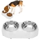 thumbnail image 4 of Cuencos Dobles Para Mascotas, Cuencos Elevados Para Comederos De Mascotas Con Soporte Para Cuencos Para Alimentar Alimentos Y Agua ANGGREK M Blanco, 4 of 8
