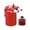 Red, variant on Oil Breathable Pot Kit with Baffle - 300ml Universal Aluminum Oil Separator Storage Tank (with Air Filter) for Car/SUV/Truck/Pickup