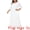 White, variant on DARING DIVA Women's Plus Scoop Neck 3/4 Sleeves Floral Lace Dresses 3X White