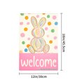 thumbnail image 4 of Colorful Bunny Welcome Garden Flag For Home Outdoor Garden Yard Decor 12x18 Inch, 4 of 5