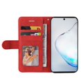 thumbnail image 4 of Case for Samsung Galaxy Note 10 Leather Wallet Book Flip Folio Stand View Cover - Red, 4 of 5