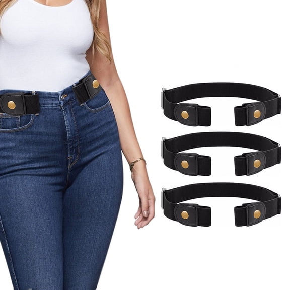 Unisex Buckle-Free Elastic Belts: Comfortable, Stylish, and Versatile Accessory for Any Occasion