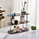 thumbnail image 4 of Organizador de almacenamiento de baño de acrílico para tazas | Estante de plástico transparente de 3 niveles | cosméticos, expositor de sobremesa, soporte de adornos para cocina, baño, hogar, 4 of 6