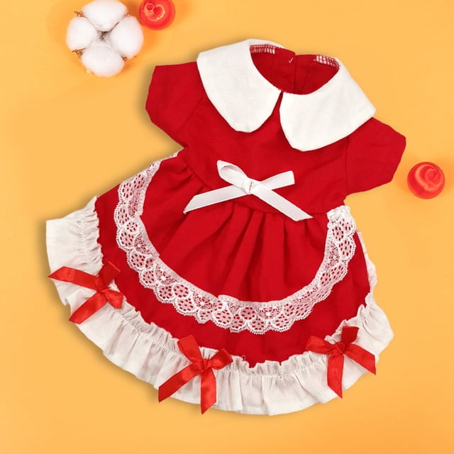 CBFFDC Pet Clothing Floral Lace Bowknot Pet Lolita Collar Ruffle Hem Two legged Design Spring Summer Clothes for Small Dogs
