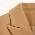 thumbnail image 6 of FUNING  Womens Fall Winter Wool Coats Double Breasted Midi Peacoat Trench Coats, 6 of 7