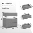 thumbnail image 5 of Cubehom LED Night Stand Modern Nightstand with 3 Drawers LED Bedside Tables for Bedroom, Living Room, 5 of 6