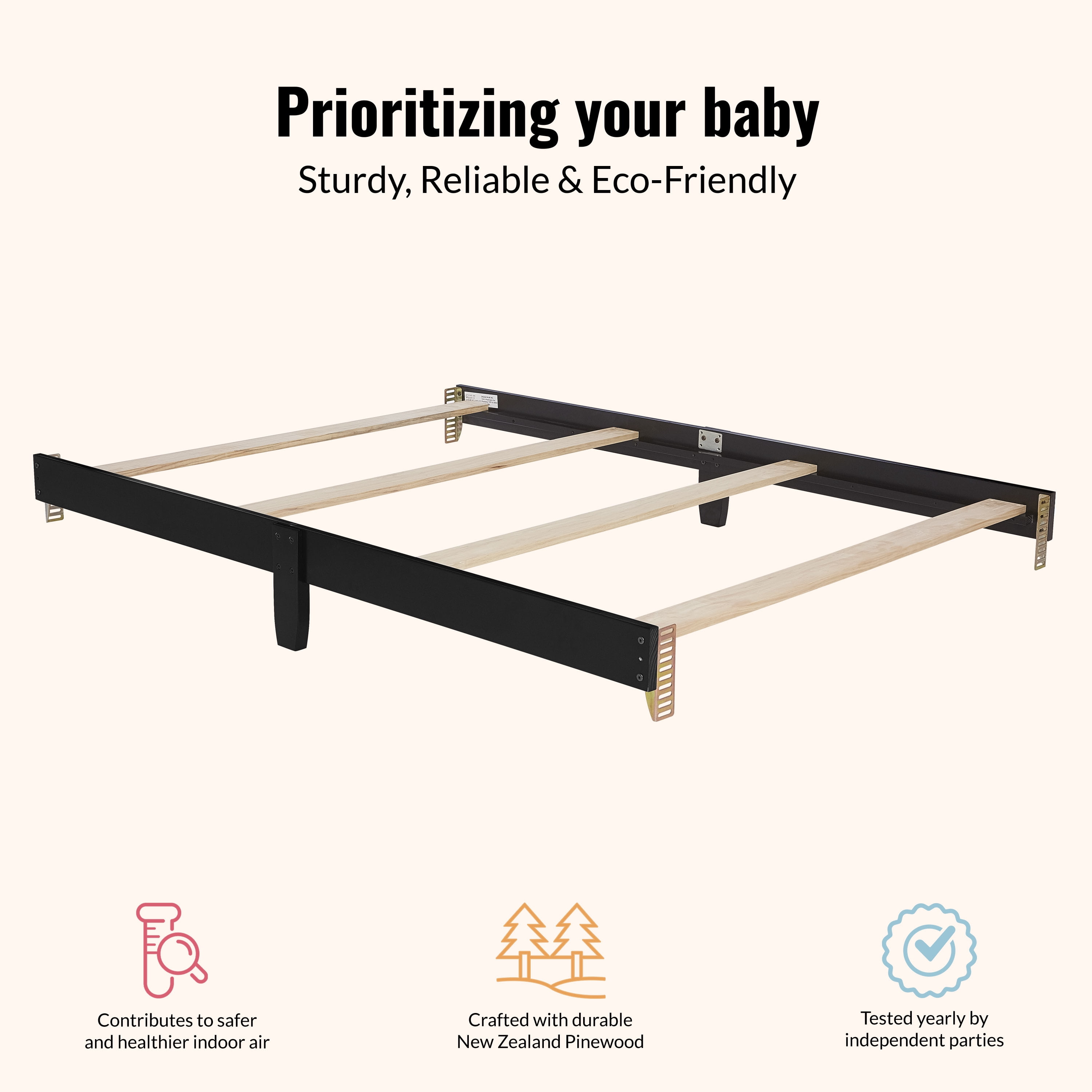 Dream On Me Universal Bed Rail, Carbon
