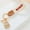 White, variant on WZXPWT Fabric Keychain, Handcrafted Crochet Charm, Embroidered Leather Key Ring, Gold Accent Mother’s Day Gift