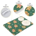 thumbnail image 4 of Dish Drying Mat Microfiber Kitchen Pad Large Counter Absorbent Dish Mats Drainer Rack 16"x18" Gingerbread Christmas Theme Pattern, 4 of 7