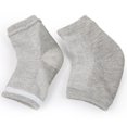 thumbnail image 2 of Calcetines de talón de gel hidratante para pies agrietados - Diseño de punta abierta, tela suave, gel de silicona incorporado, tratamiento nocturno - púrpura, 2 of 5