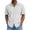 *White, variant on VBVC Men's Cotton-Linen Button Down Shirt with Pockets, Short Sleeve Lightweight Beach Top For Men,Army Green,S-2XL
