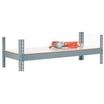 Nexel Wire Shelf Ledge - 60" Long X 4" High Black Epoxy Shelf Edge Guard For Organization