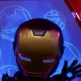 thumbnail image 4 of Marvel Avengers Iron Man Metallic Light-Up Figure Superhero Black Suit WOW! Stuff, 4 of 7