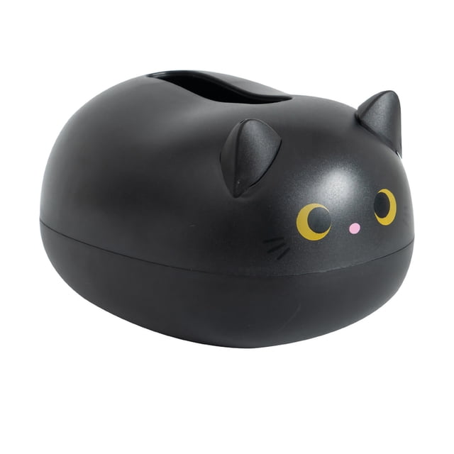 Boîte de Rangement pour Mouchoirs en Forme de Chat Mignon, Distributeur de Serviettes Faciales Multifonction en Plastique pour Cuisine Salle de Bain, Extraction Fluide Sans Confiture de Papier